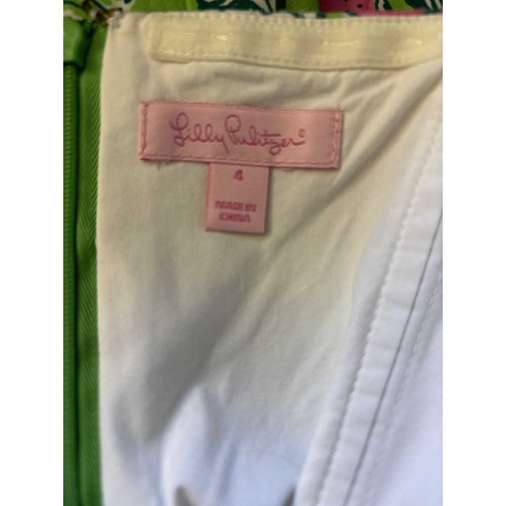 Lilly Pulitizer Womens Sz 4 Dress Bloomin Cacoonin Lottie Pink Butterfly Floral - Picture 3 of 6